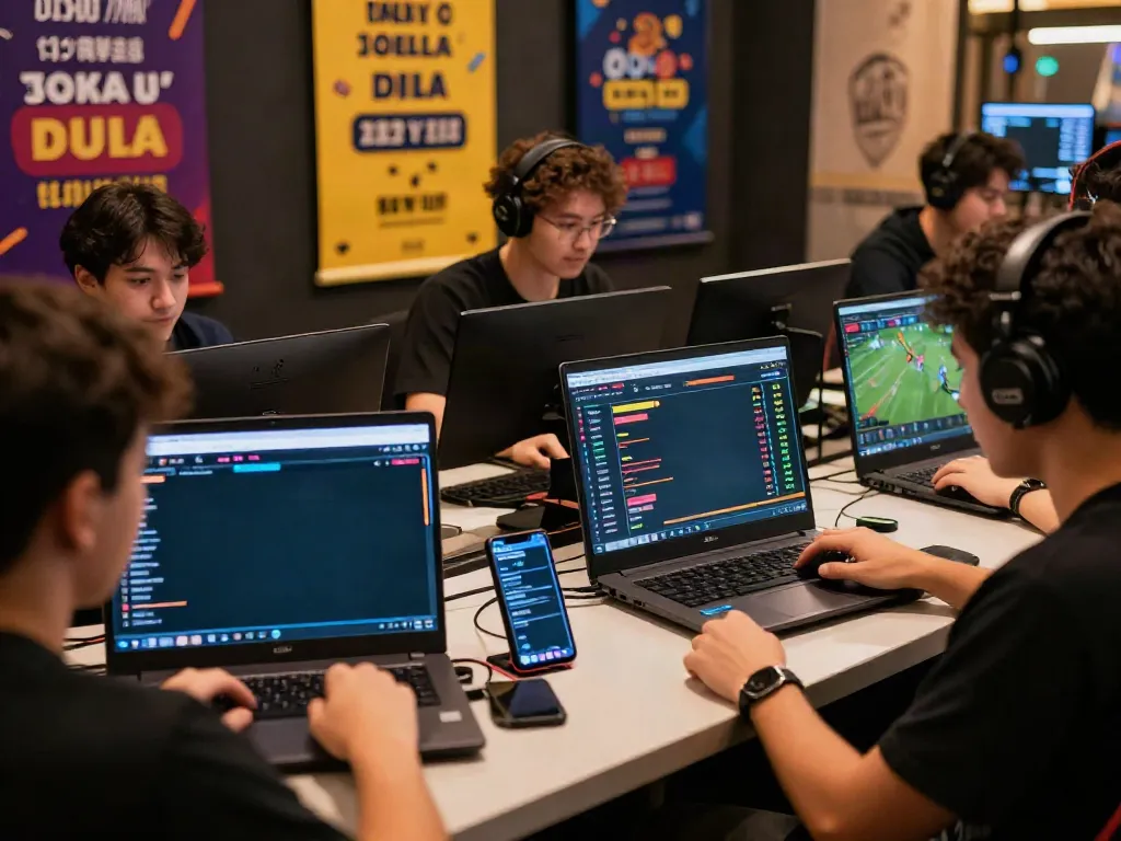 Engaged players at https://uk88win.org/ enjoying vibrant online sports betting experience with dynamic visuals.