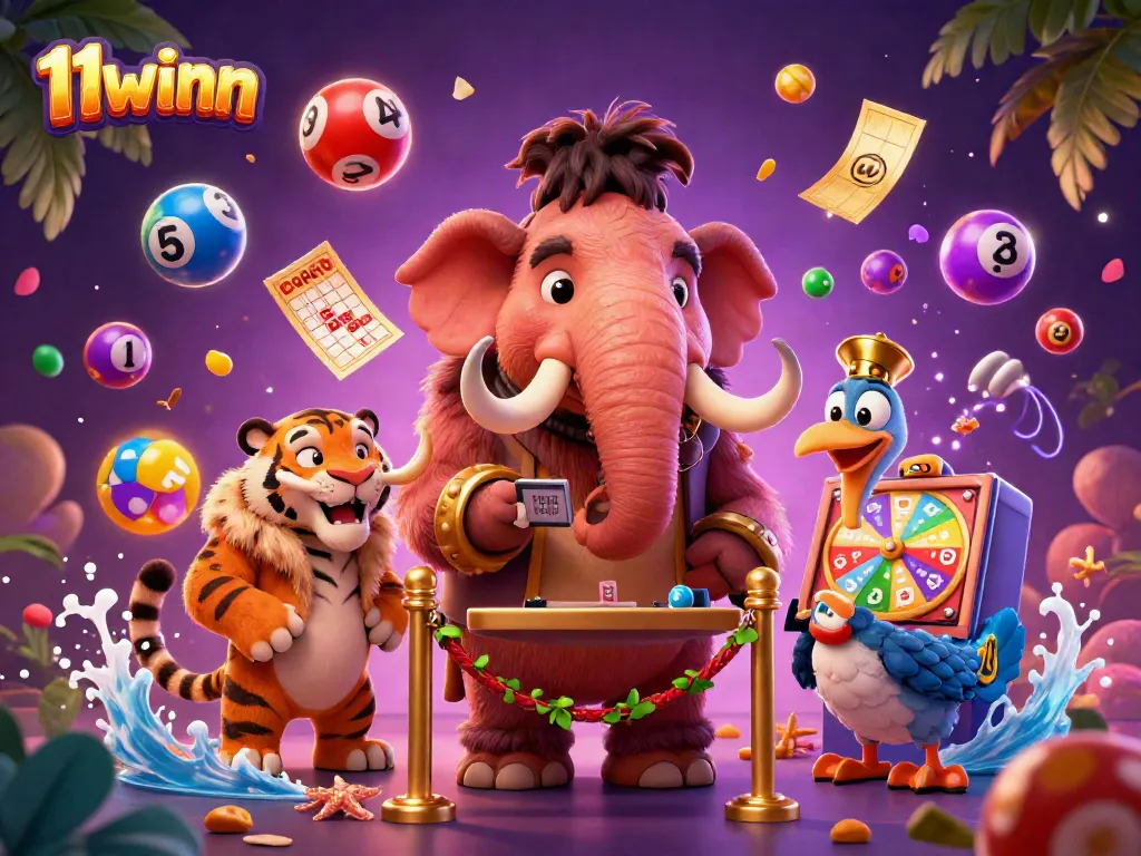 Engage in thrilling gaming adventures with 11winn featuring vibrant characters and colorful gaming elements.